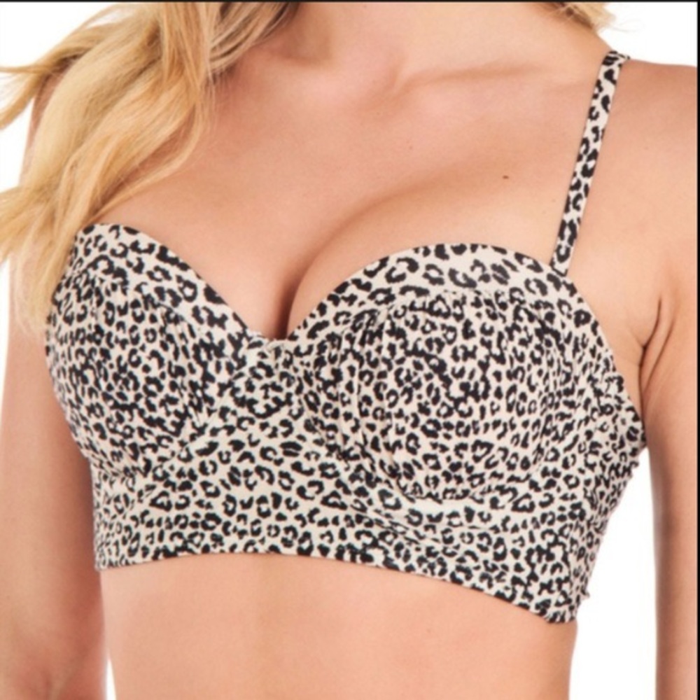 TARGET Push Up Cheetah/Leopard Bikini Top